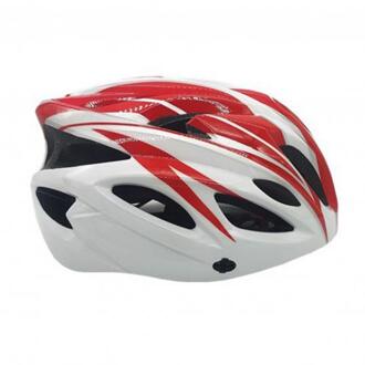 Unisex 18 Gat Ultralichte Veiligheid Ademend Verstelbare Fiets Fietshelm Intergrally-Gegoten Outdoor Sport Helm Cap wit rood