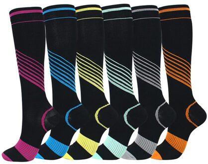 Unisex 6 Pairs Sokken Brede Kalf Compressie Outdoor Winter Warme Sokken Reizen Ski Sport Sokken Теплые Носки