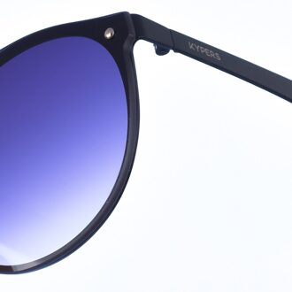 Unisex ALEX ovale metalen zonnebril - maat Grijs