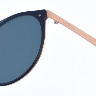 Unisex ALEX ovale metalen zonnebril - maat Groen