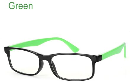 Unisex Anti Blauw Stralen Bril Platte Spiegel Lezen Gaming Brillen Stralingsbescherming Mode Anti-Uv UV400 Computer Bril groen