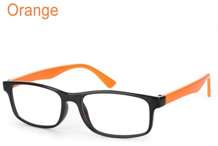 Unisex Anti Blauw Stralen Bril Platte Spiegel Lezen Gaming Brillen Stralingsbescherming Mode Anti-Uv UV400 Computer Bril oranje