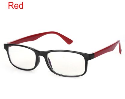 Unisex Anti Blauw Stralen Bril Platte Spiegel Lezen Gaming Brillen Stralingsbescherming Mode Anti-Uv UV400 Computer Bril rood