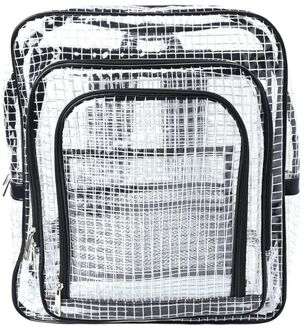 Unisex Anti-Statische Clear Rugzak Reizen Schoudertas Mannen Vrouwen Casual Outdoor Pvc Rugzak Draagbare Engineer Gereedschap Werken Tas