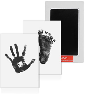Unisex Baby Care Non-Toxic Handprint Footprint Imprint Kit Parent-Child Hand Inkpad Casting Infant Clay Toy Mimeograph Paper