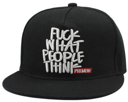 Unisex Blank Plain Snapback Unisex Hip-Hop Verstelbare Jongen Baseball Cap zwart