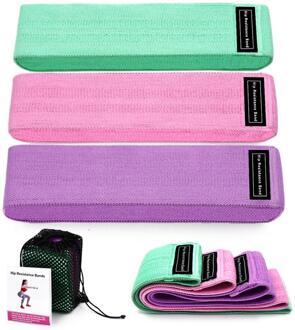 Unisex Booty Band Hip Circle Loop Resistance Band Workout Oefening Voor Benen Dij Glute Butt Squat Bands Antislip 3 resistance bands