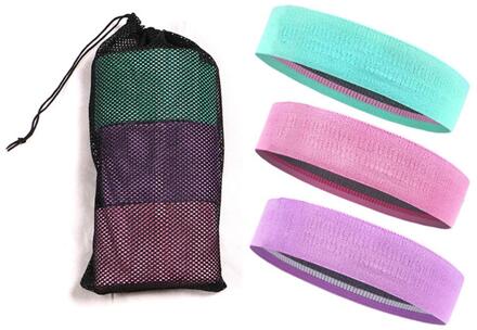 Unisex Booty Band Hip Circle Loop Resistance Band Workout Oefening Voor Benen Dij Glute Butt Squat Bands Antislip 3stk en zak