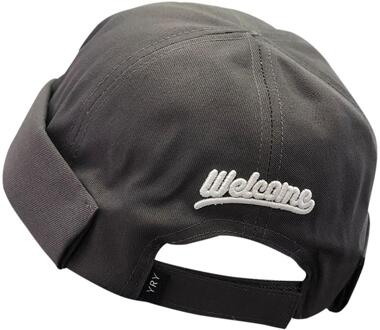 Unisex Borduren Hip Hop Skullcap Sailor Cap Rolde Manchet Retro Brimless Beanie Casual Hoeden SH
