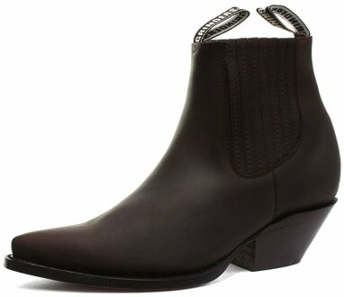 Unisex Bruine Western Chelsea Laarzen-Mustang - EU 42