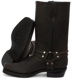 Unisex Bruine Western Hoge Leren Laarzen - Renegade Hi - EU 44