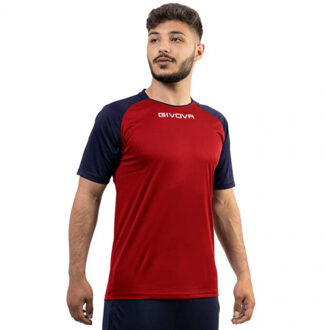 Unisex capo interlock t-shirt voor volwassenen Rood - S