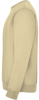 Unisex clasica crew hals sweatshirt voor volwassenen - maat L Beige
