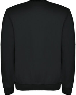 Unisex clasica crew hals sweatshirt voor volwassenen - maat S Zwart