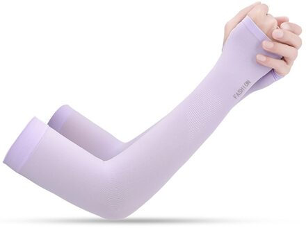 Unisex Cooling Arm Sleeves Cover Fietsen Running Uv Zon Outdoor Mannen Nylon Cool Arm Mouwen Effen Kleur Armband Cover