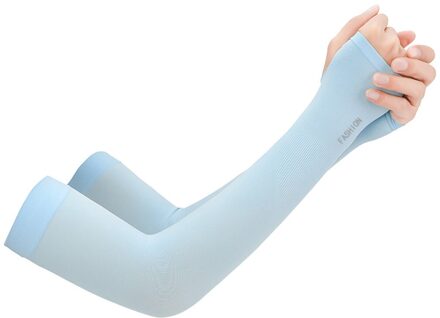 Unisex Cooling Arm Sleeves Cover Fietsen Running Uv Zon Outdoor Mannen Nylon Cool Arm Mouwen Effen Kleur Armband Cover