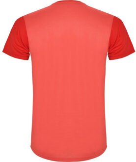 Unisex detroit sport t-shirt met korte mouwen voor volwassenen Rood - XXL