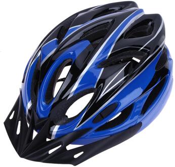 Unisex Fiets Fietshelm Pc + Eps Ultralight 18 Luchtopeningen Fiets Fietshelm Rijden Gear Fietsen Veilig Cap Blauw