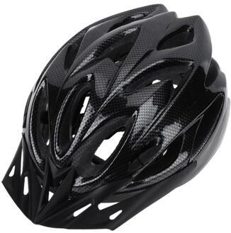 Unisex Fiets Fietshelm Pc + Eps Ultralight 18 Luchtopeningen Fiets Fietshelm Rijden Gear Fietsen Veilig Cap zwart