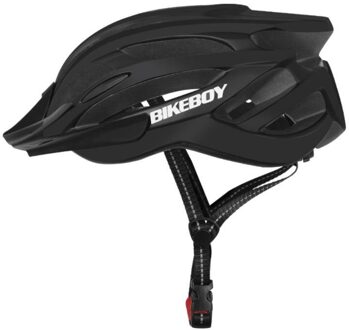 Unisex Fietshelm Met Licht Fiets Ultralight Helm Intergrally-Gegoten Mountain Road Bike Fiets Mtb Helm Veilig zwart