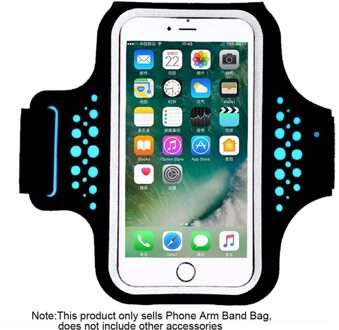 Unisex Fitness Sport Waterdicht Arm Band Telefoon Cover Case Houder Gym Fitness Telefoon Armband Tas 5.5 Inch Blauw