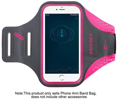 Unisex Fitness Sport Waterdicht Arm Band Telefoon Cover Case Houder Gym Fitness Telefoon Armband Tas 5.5 Inch grijs