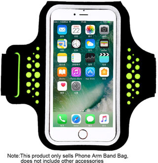 Unisex Fitness Sport Waterdicht Arm Band Telefoon Cover Case Houder Gym Fitness Telefoon Armband Tas 5.5 Inch groen