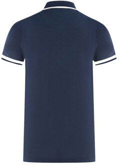 Unisex geborduurd badge poloshirt volwassene Londen (Marine) Navy