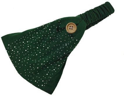 Unisex Hoofdband Knop Lokken Gezicht Houder Dragen Beschermen Oren Sport Snel Droog Zweet Haar Accessoires Akcesoria Doen Wlosow groen