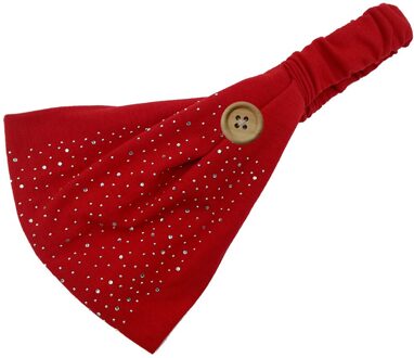 Unisex Hoofdband Knop Lokken Gezicht Houder Dragen Beschermen Oren Sport Snel Droog Zweet Haar Accessoires Akcesoria Doen Wlosow Rood