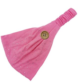 Unisex Hoofdband Knop Lokken Gezicht Houder Dragen Beschermen Oren Sport Snel Droog Zweet Haar Accessoires Akcesoria Doen Wlosow Roze