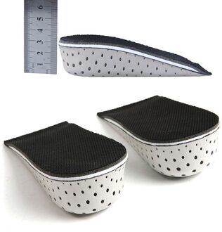 Unisex Hoogte Toename Inlegzolen 2.3Cm-4.3Cm Inlegzolen Ademend Half Binnenzool Verhoog Hak Insert Sportschoenen Pad kussen 3.3cm