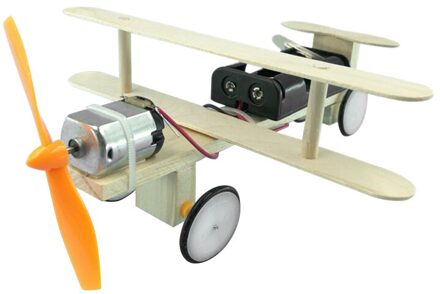 Unisex Houten Diy Puzzels Vliegtuig Onderwijskundige Speelgoed Voor Baby Jongen Studenten Handgemaakte Model Zweefvliegtuig Kit 1 Set Craft Speelgoed