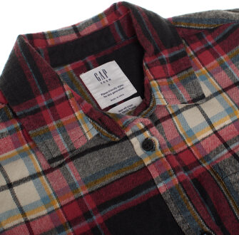 Unisex jeugd flanellen overhemd 725599 - maat Veelkleurig