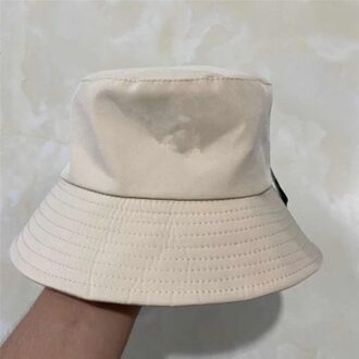 Unisex Katoen Emmer Hoeden Vrouwen Branded Zonnebrandcrème Panama Hoed Mannen Pure Kleur Sunbonnet Fedora Outdoor Visser Hoed Strand Cap Beige