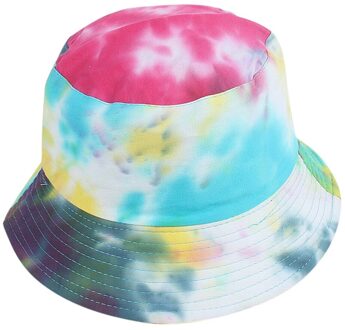 Unisex Katoen Volwassenen Emmer Hoed Cap Vlakte Zachte Emmer Hoeden Emmer Chapeu Vissen Visser Strand Festival Zon Tie Dye Casual cap Blauw