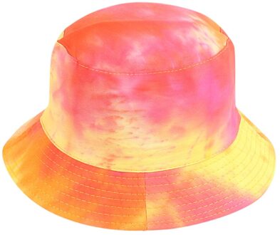 Unisex Katoen Volwassenen Emmer Hoed Cap Vlakte Zachte Emmer Hoeden Emmer Chapeu Vissen Visser Strand Festival Zon Tie Dye Casual cap Rood