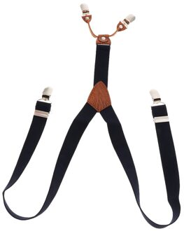 Unisex Kids Jongen Verstelbare Slanke Broek Bretels Bretels Riem Multi Kleuren marine