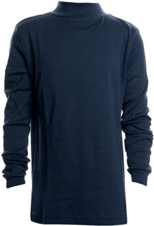 Unisex LPG700 t-shirt met lange mouwen en halve hals voor jongens en meisjes - maat 14J / 164cm Blauw