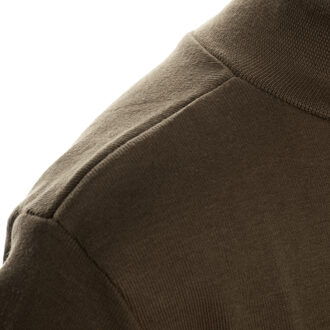 Unisex LPG700 t-shirt met lange mouwen en halve hals voor jongens en meisjes - maat 16J / 176cm Bruin