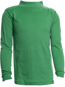Unisex LPG700 t-shirt met lange mouwen en halve hals voor jongens en meisjes - maat 16J / 176cm Groen