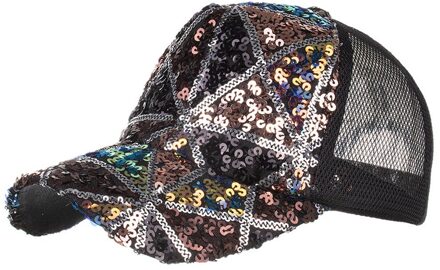 Unisex Mannen Vrouwen Baseball Cap Pailletten Strand Verstelbare Hip Hop Zonnehoed Ademend Hoeden Buitenshuis Sport Бейсболка Мужская #32