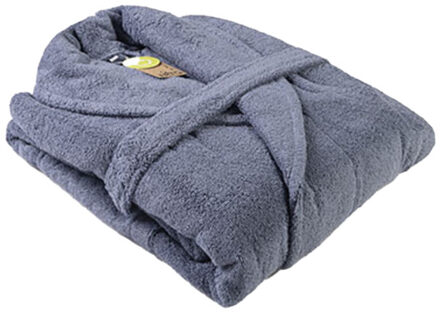 Unisex mantel met sjaalkraag voor volwassenen - maat L / XL Blauw