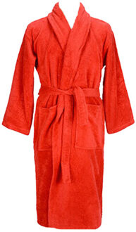 Unisex mantel met sjaalkraag voor volwassenen - maat L / XL Rood