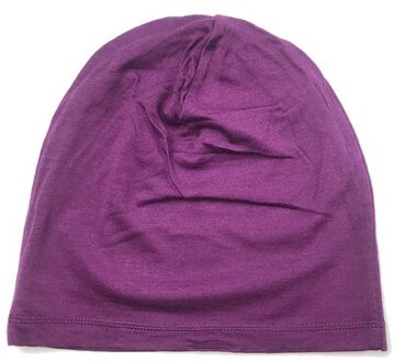 Unisex Merino Wol Manchet Beanie Mannen Vrouwen 100% Merino Wol Beanie Warme Zachte 2 Layer Cap Manchet Beanie Hoed Een size stijl 2- paars