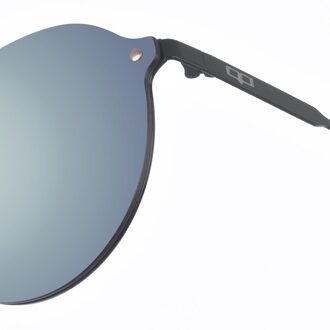 Unisex NIEUW LOURENZO Ovaal Nylon Zonnebril - maat Grijs