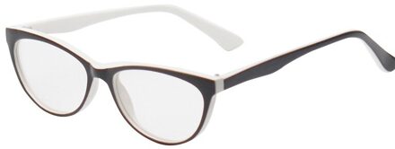 Unisex Optische Glazen Frame Vaste Scharnier Gebogen Spiegel Been Mode Beknopte Praktische Computer Brillen Frame zwart wit