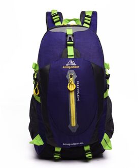 Unisex Outdoor Bergbeklimmen Rugzak. Reistas, Studenten Wandelen Waterdichte Rugzak Lichtgewicht Camping Sport Tassen Paars