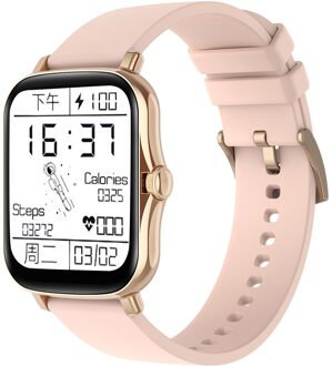 Unisex P8 Plus/Y20 1.69 Inch Smart Watchip67 Waterdichte Gts 2 Smartwatch Bloeddruk Music Control Functie Часы #3 goud