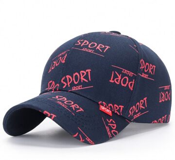 Unisex Paar Hoeden Mode Baseball Cap Sport Cap Letters Borduren Hoed Mannen En Vrouwen Zonnehoed Gorras Rood